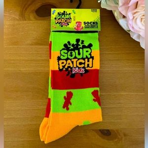 Sour Patch Kids Crew Socks Candy Novelty Fun Unisex Adult One Size NWT